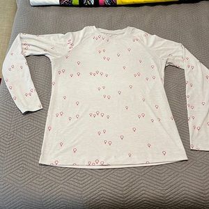 Oiselle XL long sleeve woman symbol active shirt.